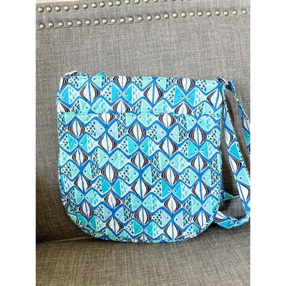 NWT Vera Bradley Trio Zip Hipseter - Go Fish Blue - Picture 5 of 7